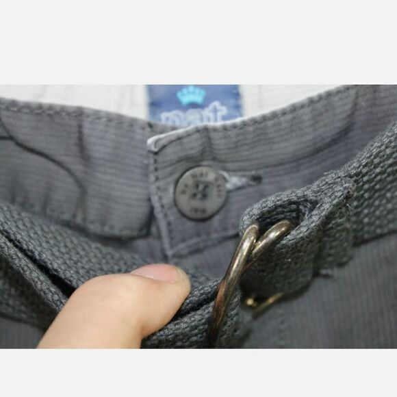 NAT BY NAT NAST GRAY MENS SHORTS WITH BELT SIZE 34 - Picture 4 of 6